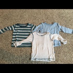 Lot of 3 Kickee Pants long sleeve shirts 6-12 mon